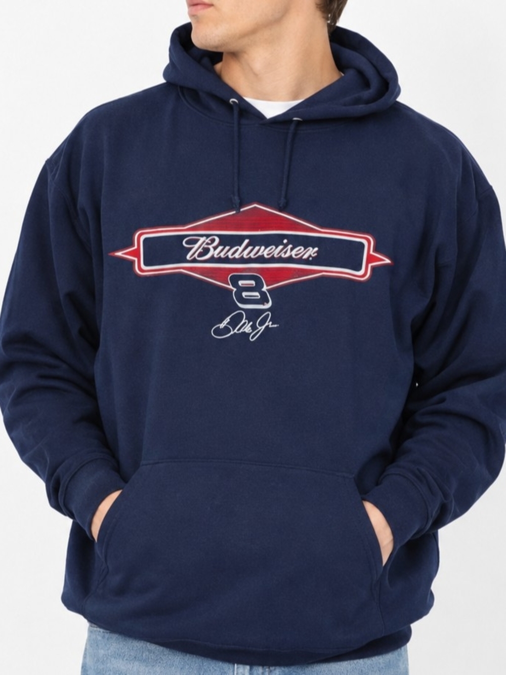 Vintage Dale Earnhardt Jr #8 Budweiser NASCAR Hoodie XL Winner’s Circle Y2K